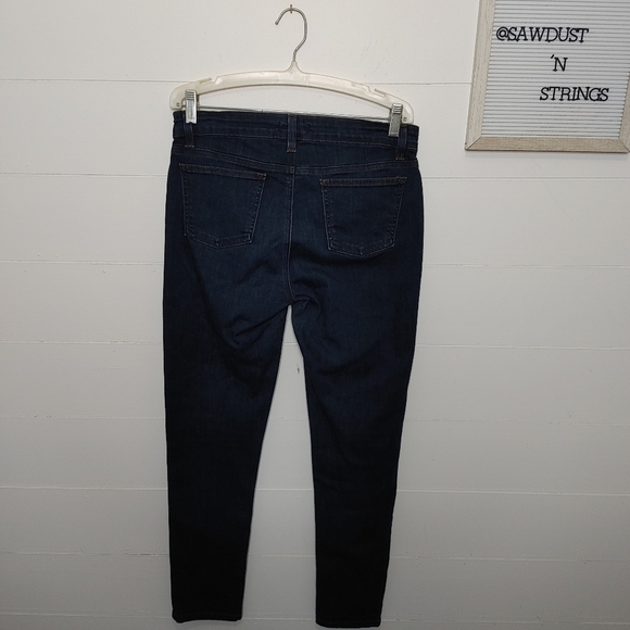 EILEEN Fisher dark wash skinny jeans 8P - Picture 5 of 12